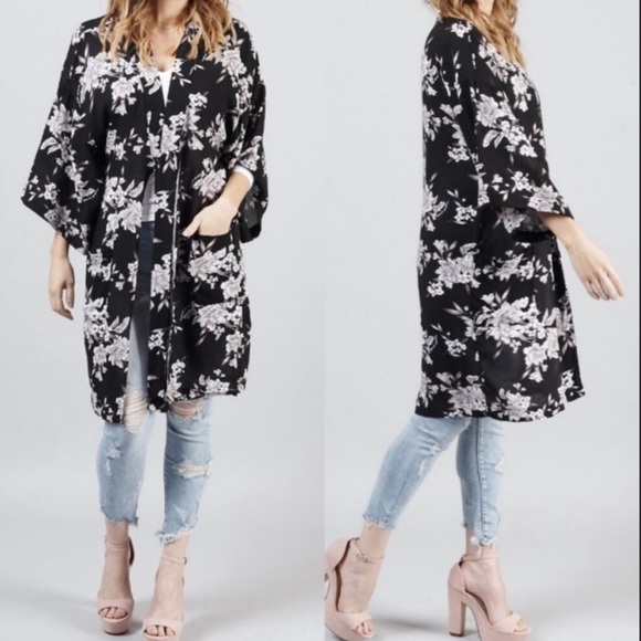 Spiritual Gangster Floral Kimono - Picture 3 of 6